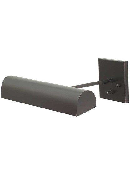 Modern Direct-Wire 14 inch Picture Light in Mahogany Bronze.